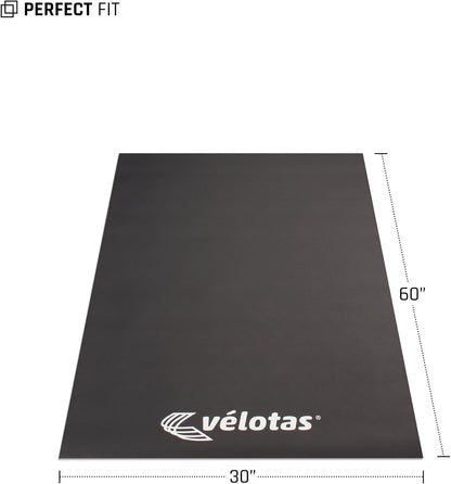 Velotas Pro Series High Density Personal Fitness Equipment Mats, Protective Flooring underneath Treadmills, Stationary Bikes and Weight Bench, Multiple Sizes